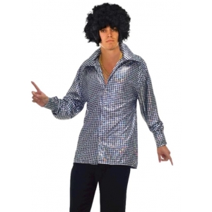 70s Costume Hustling Hunk Shirt - Mens 70s Disco Costumes